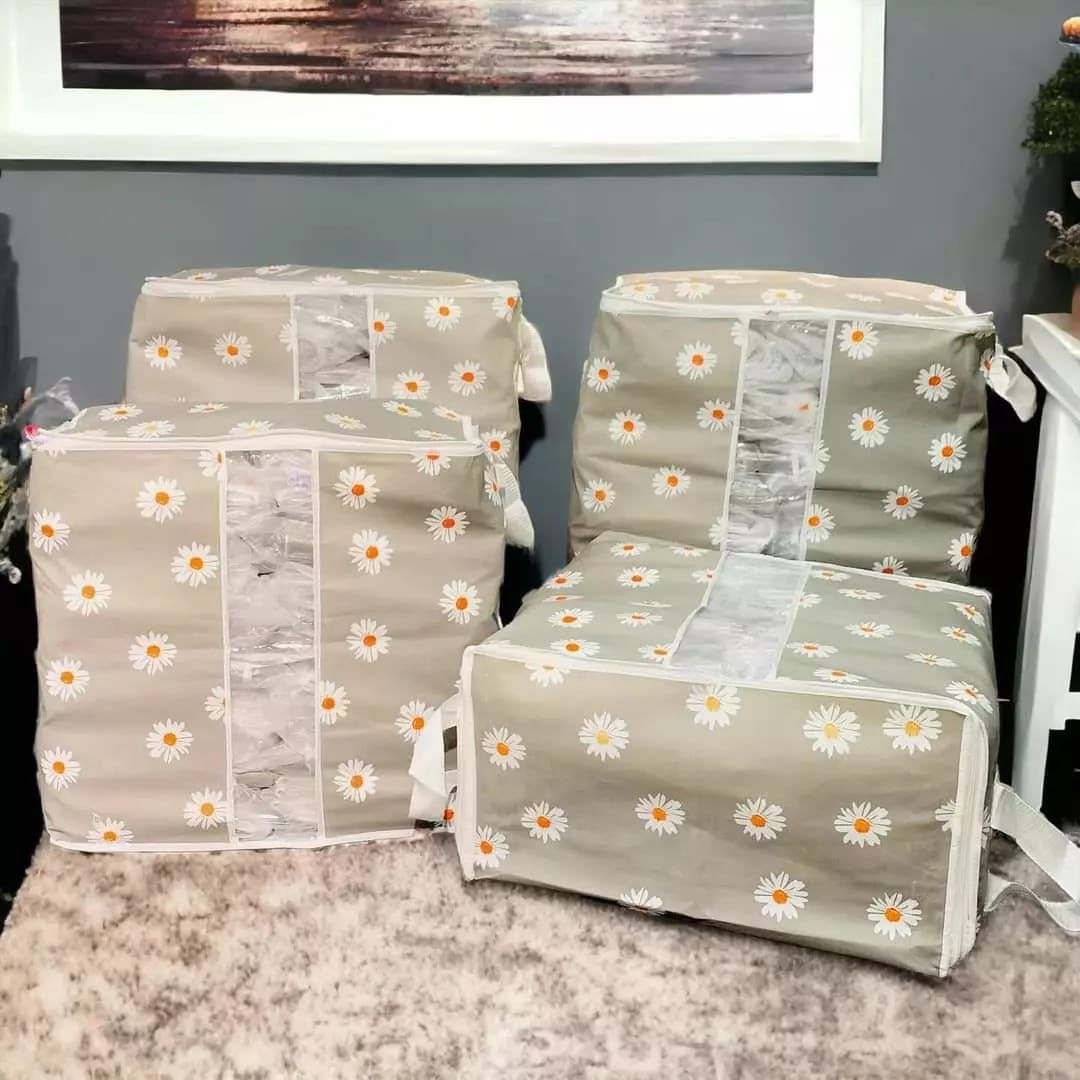 Floral Printed Cloth Storage Bag