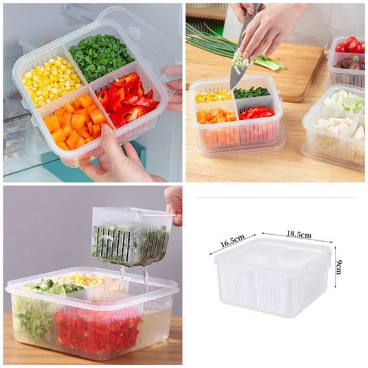 Vegetable & Fruit Storage Box With Lid